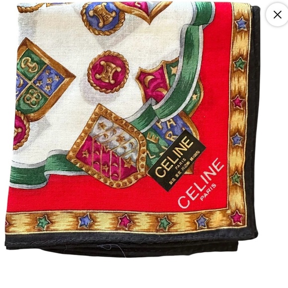 Celine Paris Multicolor Silk Scarf - Picture 1 of 4